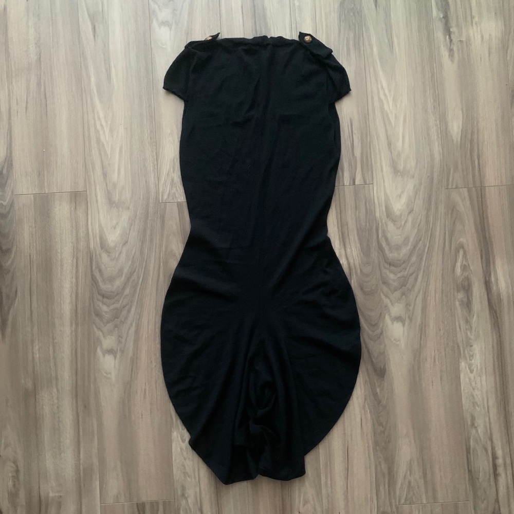 NWOT Alexander McQueen Black Wool Bubble Dress - Picture 2 of 7